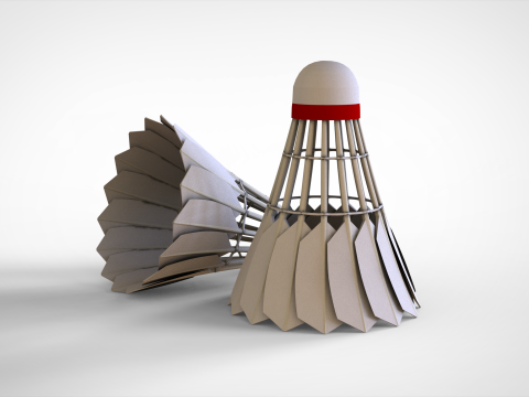 Badminton Shuttlecock Modelo 3D