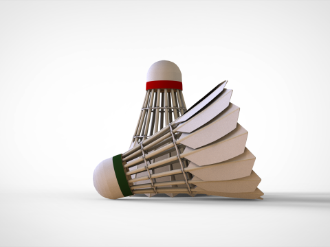 Badminton Shuttlecock Modelo 3D