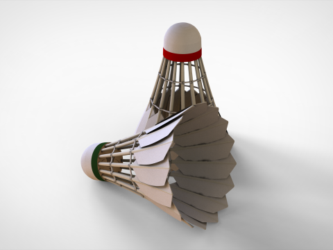 Badminton Shuttlecock Modelo 3D