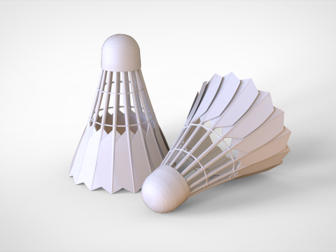 Badminton Shuttlecock Modelo 3D