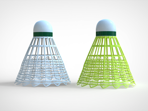 Badminton Shuttlecock 3D Модель