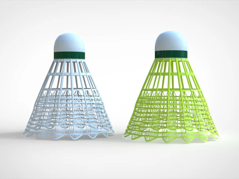 Peteca de badminton Modelo 3D