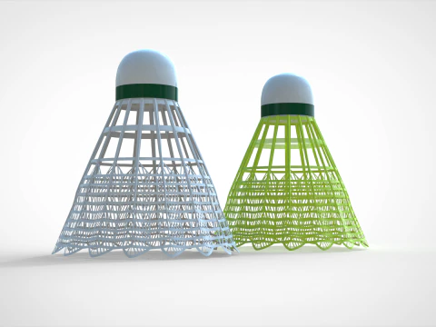 Peteca de badminton Modelo 3D