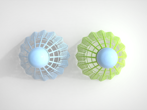 Badminton Shuttlecock 3D Модель