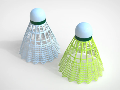 Peteca de badminton Modelo 3D