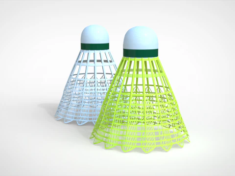 Peteca de badminton Modelo 3D