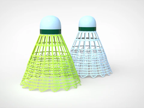 Peteca de badminton Modelo 3D