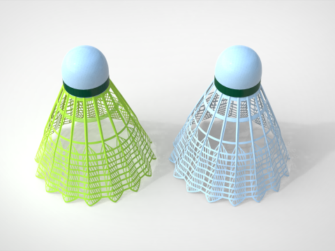 Badminton Shuttlecock 3D Модель