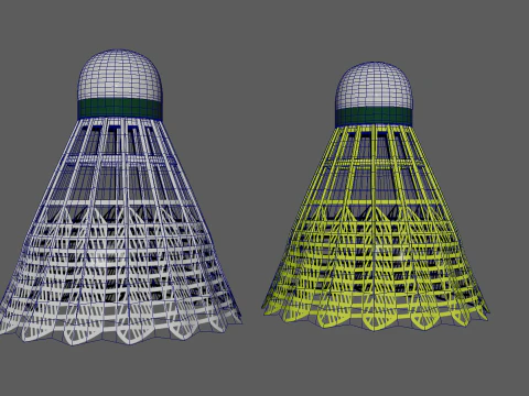 Peteca de badminton Modelo 3D