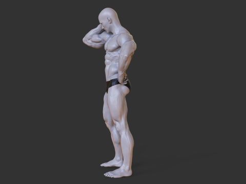 Bodybuilder Pose 3D 打印模型