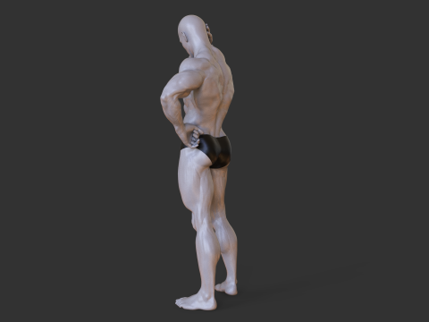 Bodybuilder Pose 3D 打印模型