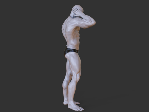 Bodybuilder Pose 3D 打印模型