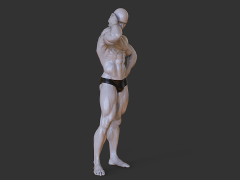 Bodybuilder Pose 3D 打印模型