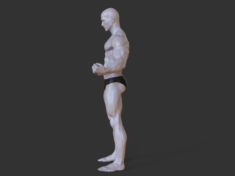 Bodybuilder Pose Modello di stampa 3D