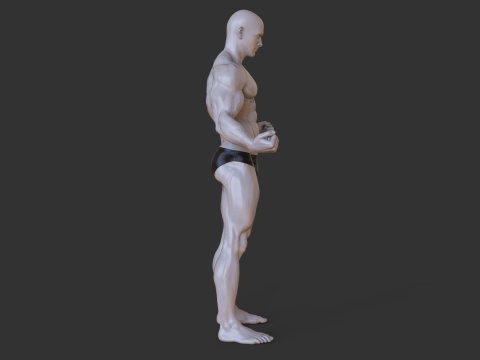 Bodybuilder Pose Modello di stampa 3D