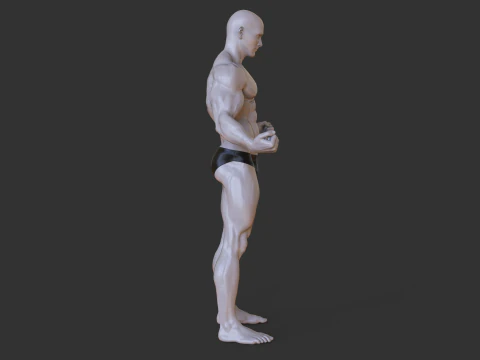 Pose de culturiste Modèles 3D en vedette