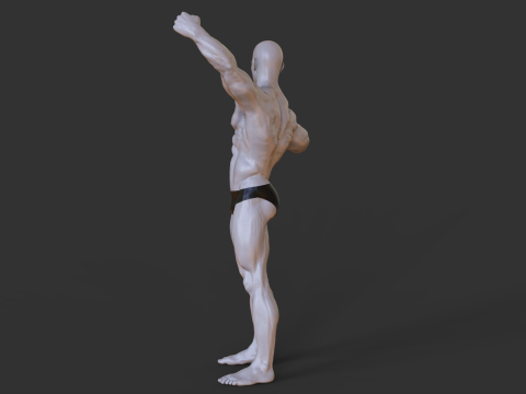 Bodybuilder Pose 3D-printmodel