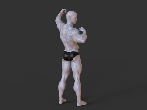 Bodybuilder Pose 3D-printmodel
