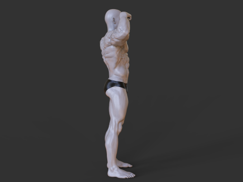 Bodybuilder Pose Model do druku 3D