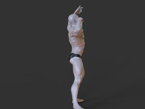 Bodybuilder Pose 3D Print Model
