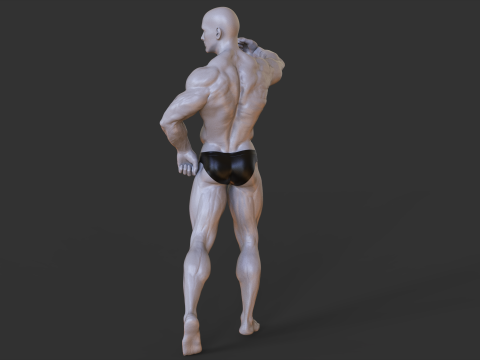 Bodybuilder Pose 3D प्रिंट मॉडल