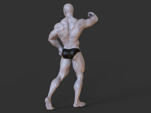 Bodybuilder Pose 3D प्रिंट मॉडल