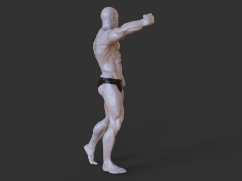 Bodybuilder Pose 3D प्रिंट मॉडल