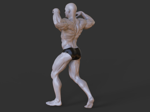 Bodybuilder Pose 3D 프린트 모델
