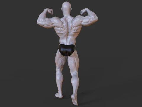 Поза бодибилдера 3D Принт Модель