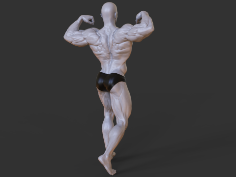 Bodybuilder Pose 3D 프린트 모델
