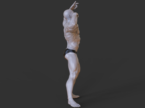 Bodybuilder Pose Modello di stampa 3D