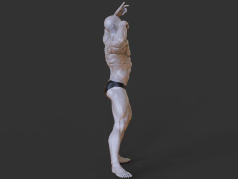 Bodybuilder Pose 3D Print Model