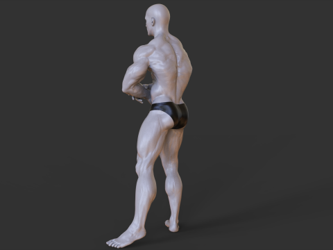 Bodybuilder Pose 3D प्रिंट मॉडल