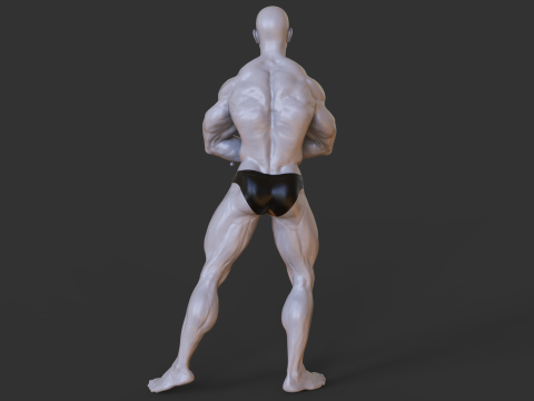 Bodybuilder Pose 3D प्रिंट मॉडल