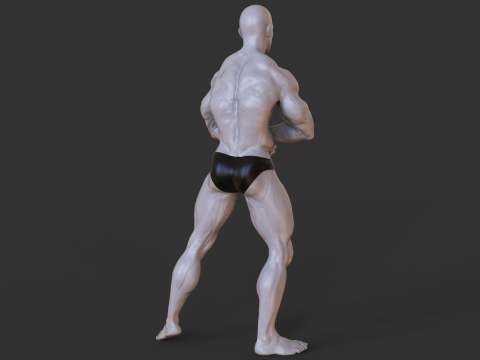 Bodybuilder Pose 3D प्रिंट मॉडल