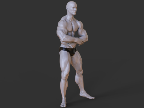 Bodybuilder Pose 3D प्रिंट मॉडल