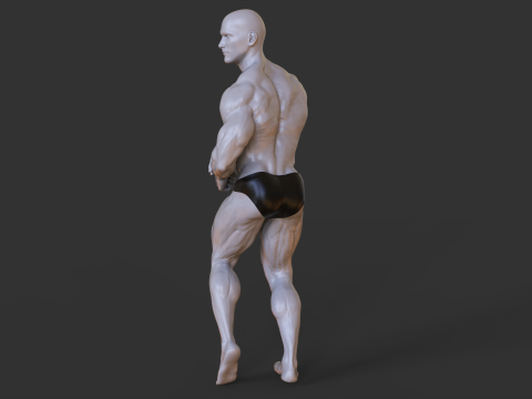 Bodybuilder Pose 3D-printmodel
