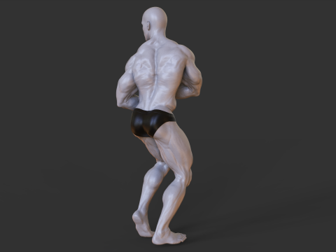 Bodybuilder Pose 3D-printmodel