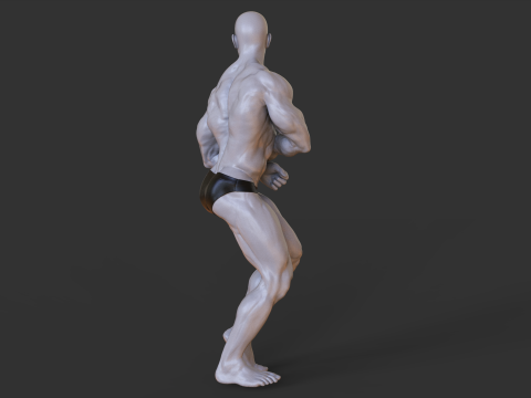 Bodybuilder Pose 3D-printmodel
