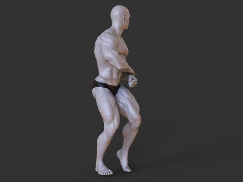 Bodybuilder Pose 3D-printmodel