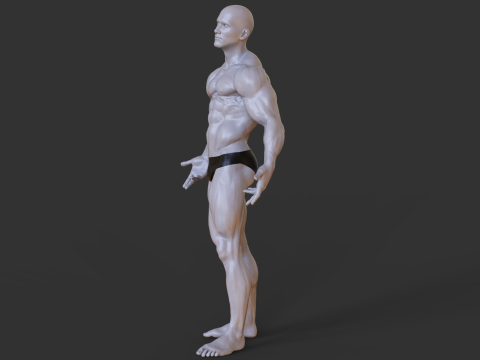 Bodybuilder Pose 3D-Druckmodell