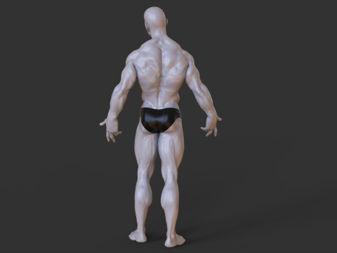 Bodybuilder Pose 3D-Druckmodell