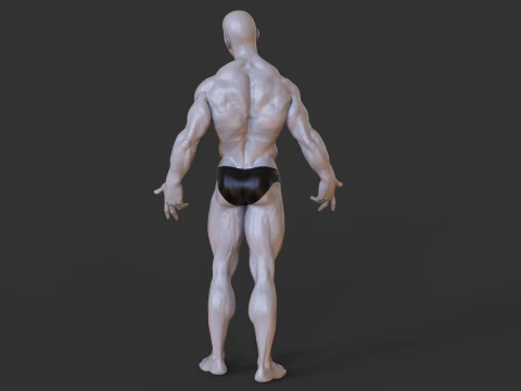 Pose Binaragawan Model Cetak 3D