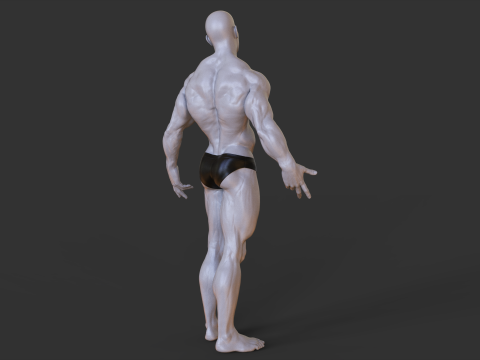 Bodybuilder Pose 3D-Druckmodell