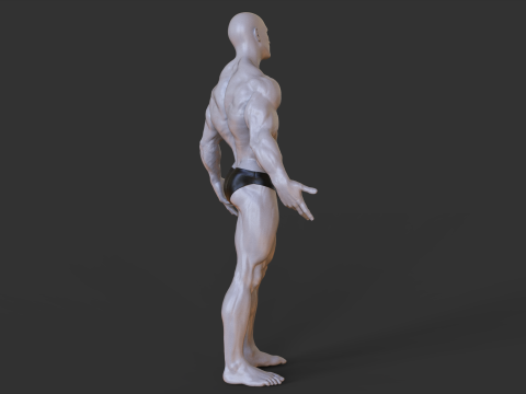 Bodybuilder Pose 3D-Druckmodell