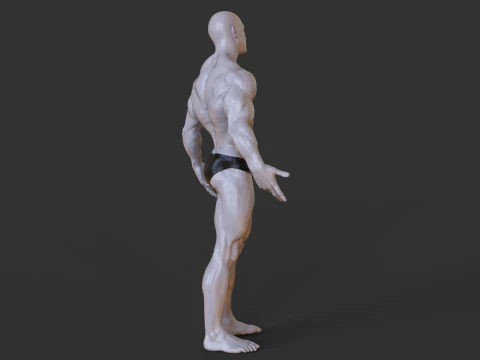 Pose Binaragawan Model Cetak 3D