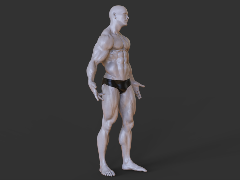 Bodybuilder Pose 3D-Druckmodell