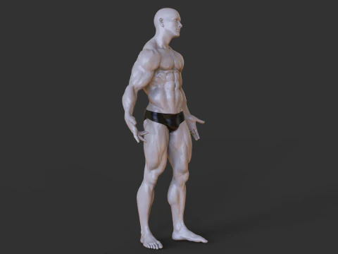 Pose Binaragawan Model Cetak 3D