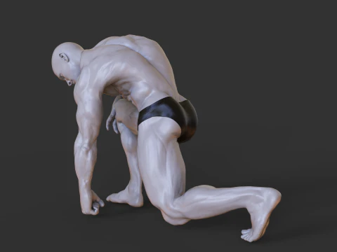 Bodybuilder Pose 3D Print Model