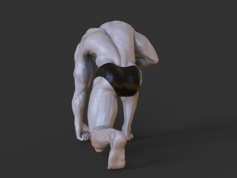 Bodybuilder Pose 3D Print Model